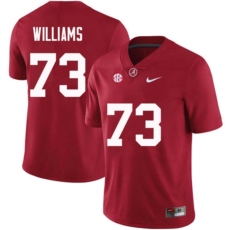 Men #73 Jonah Williams Alabama Crimson Tide College Football Jerseys Sale-Crimson